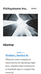 Mobile Screenshot of fixitsystems.com